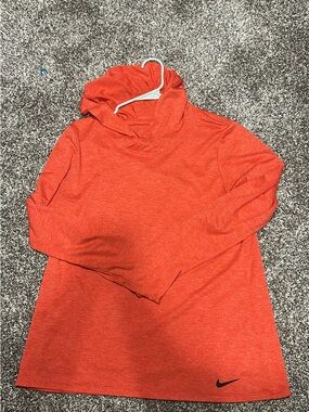 Nike Orange Athletic Hoodie Top
